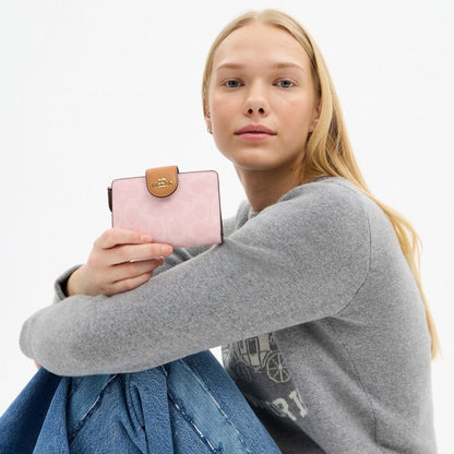 Medium Corner Zip Wallet In Loved Leather