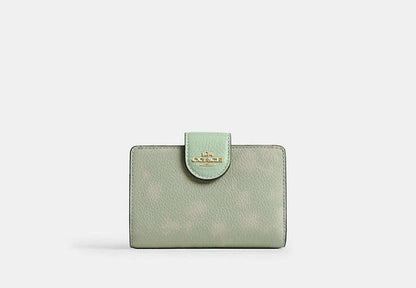 Medium Corner Zip Wallet With Floral Print