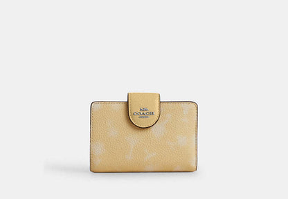 Medium Corner Zip Wallet With Floral Print