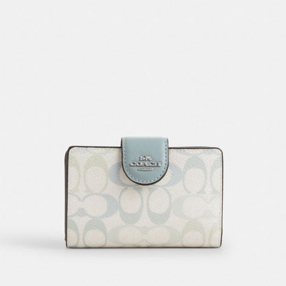 Medium Corner Zip Wallet In Signature Canvas