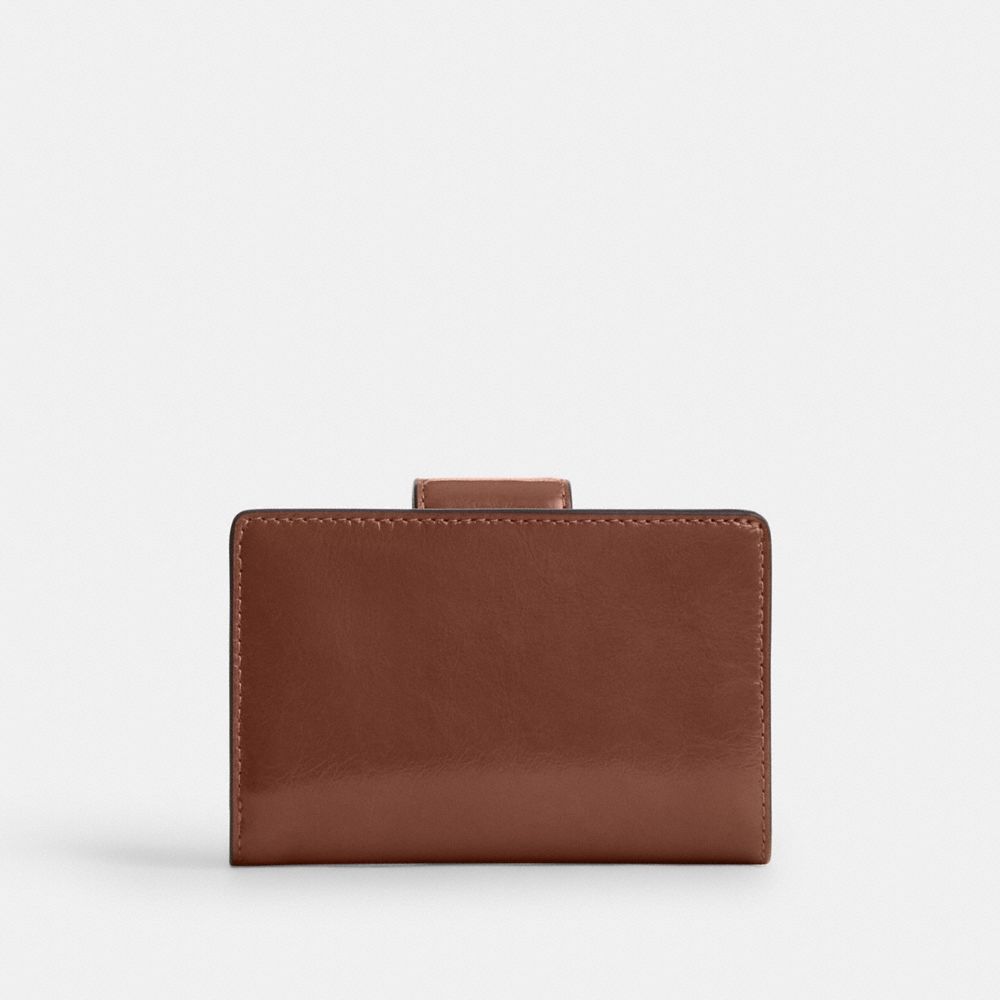 Medium Corner Zip Wallet With Gingham Print