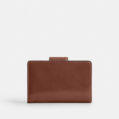 Medium Corner Zip Wallet With Gingham Print