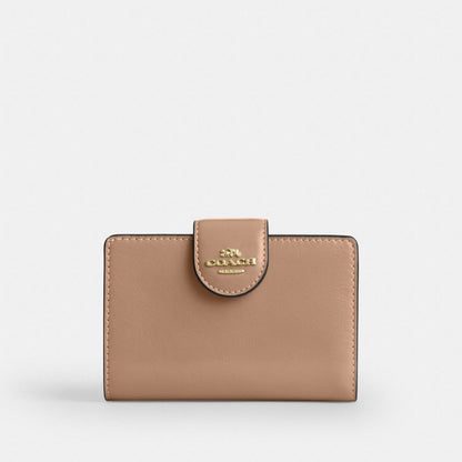Medium Corner Zip Wallet With Gingham Print