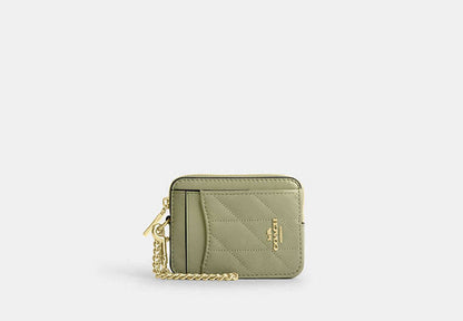 Zip Card Case With Quilting