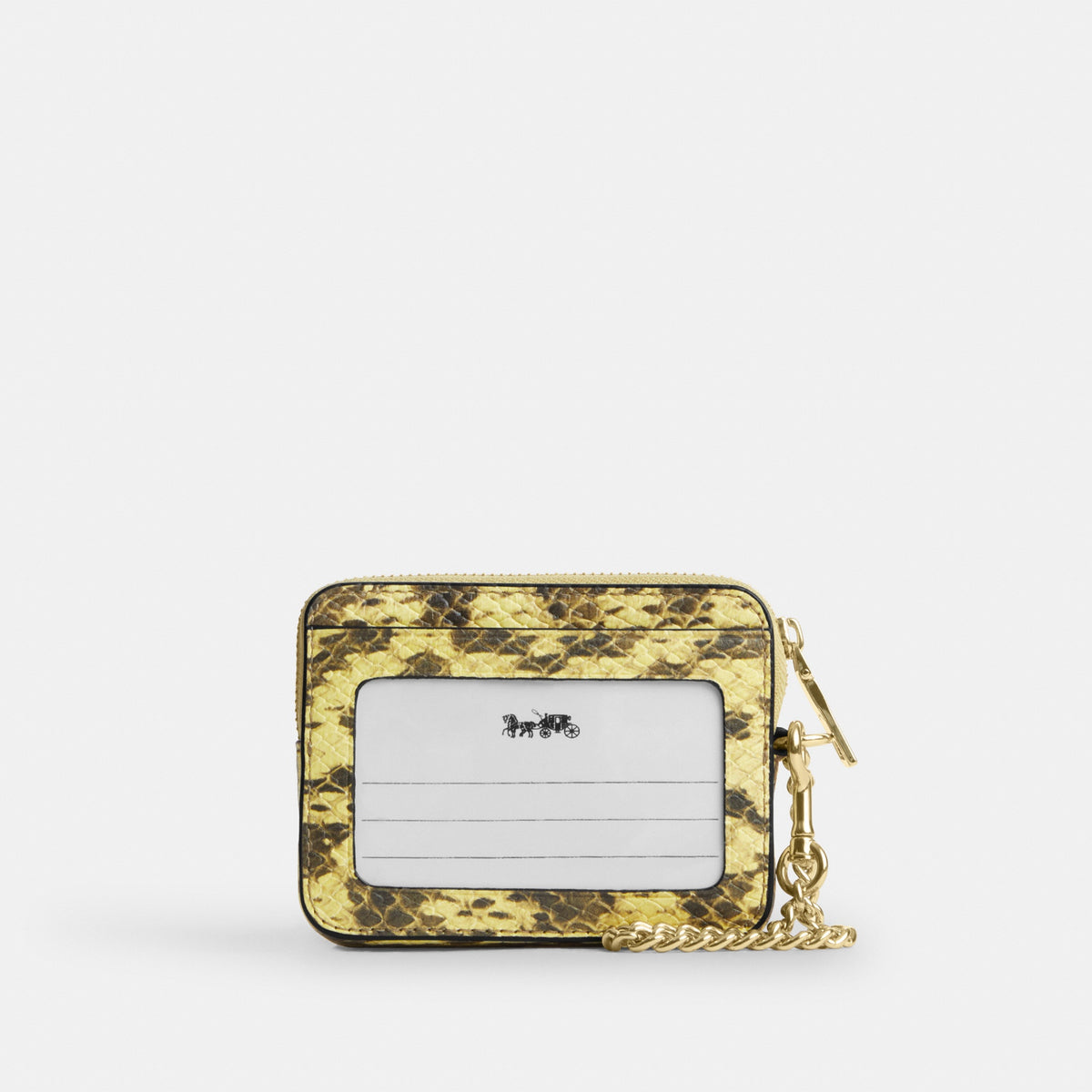 Zip Card Case In Signature Denim