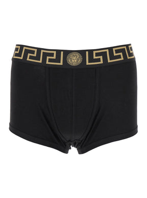 Versace Black Briefs with Elastic Waist with Medusa Print in Cotton Stretch Man