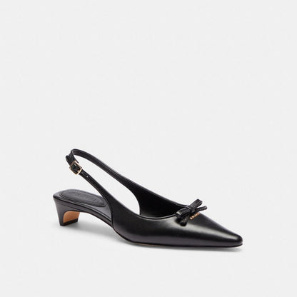 Bow Slingback Heel In Signature Jacquard