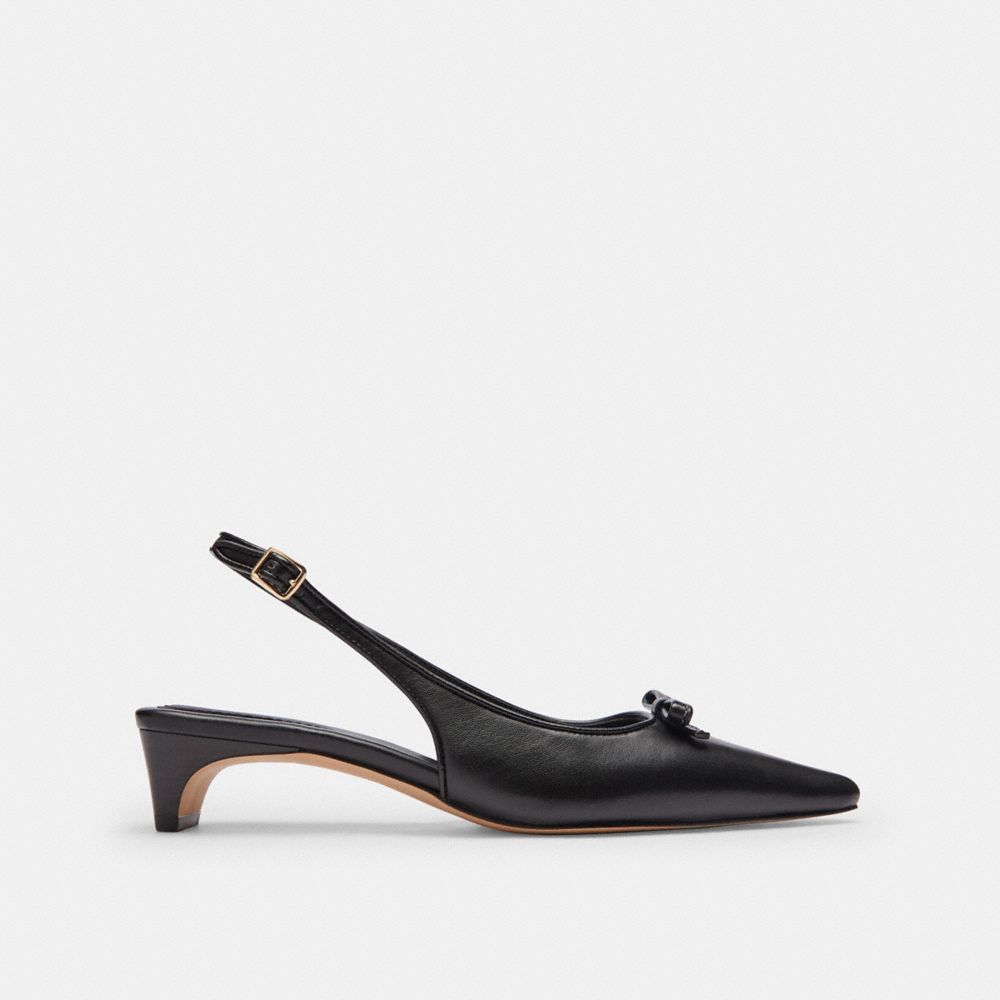 Bow Slingback Heel In Signature Jacquard