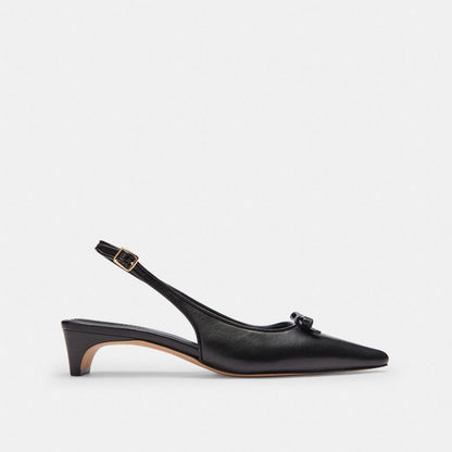 Bow Slingback Heel In Signature Jacquard
