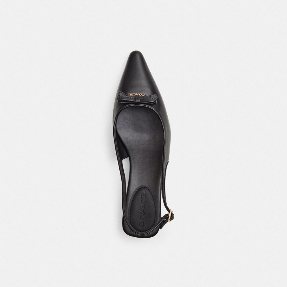Bow Slingback Heel In Signature Jacquard