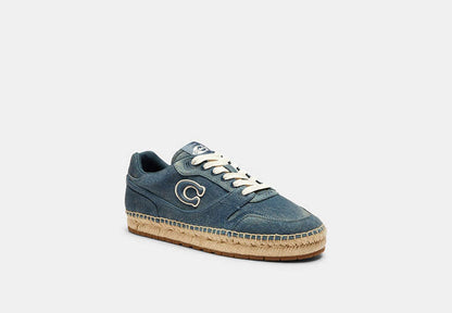 Soho Espadrille Sneaker In Loved Denim