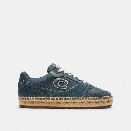 Soho Espadrille Sneaker In Loved Denim