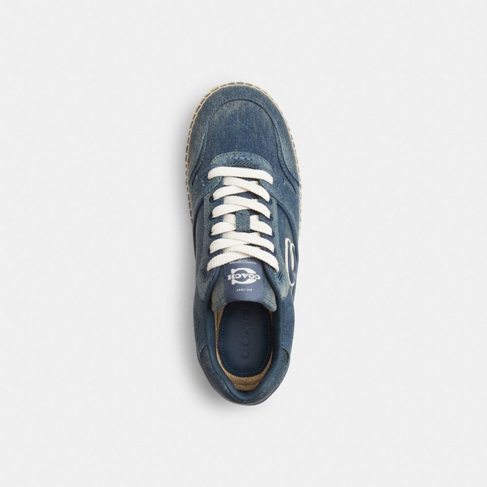 Soho Espadrille Sneaker In Loved Denim