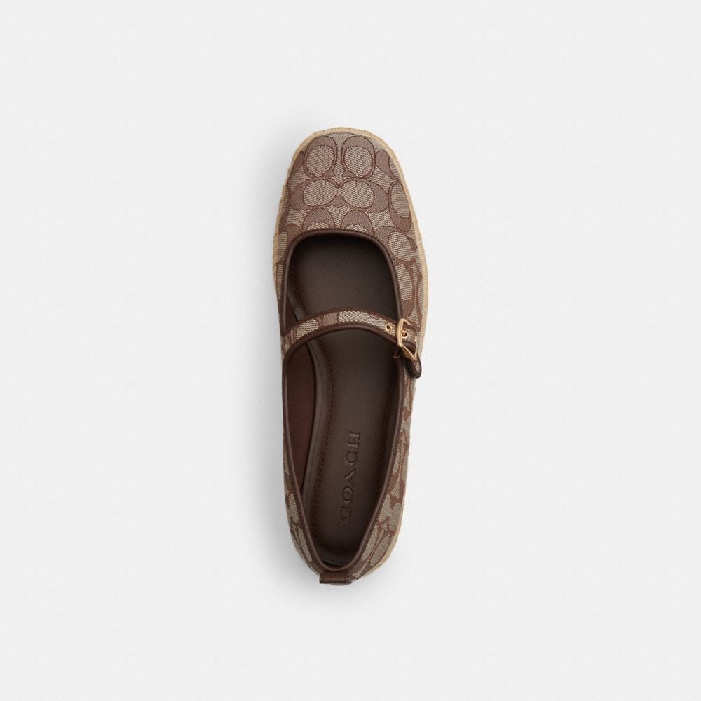 Mary Jane Espadrille In Signature Jacquard
