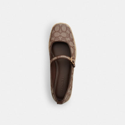 Mary Jane Espadrille In Signature Jacquard
