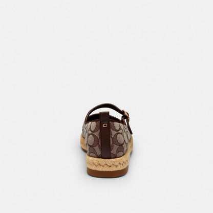 Mary Jane Espadrille In Signature Jacquard