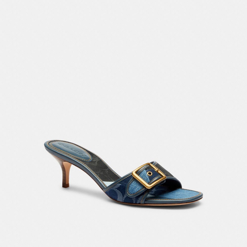 Margot Sandal With Signature Denim Patchwork