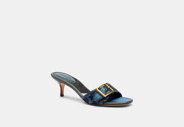 Margot Sandal With Signature Denim Patchwork
