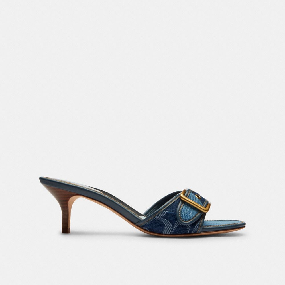 Margot Sandal With Signature Denim Patchwork