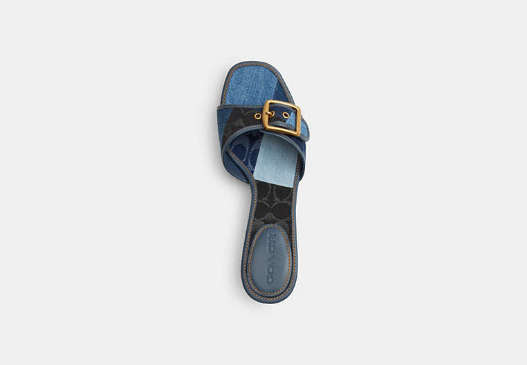 Margot Sandal With Signature Denim Patchwork