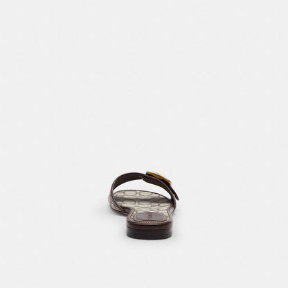 Margot Flat Sandal In Signature Jacquard