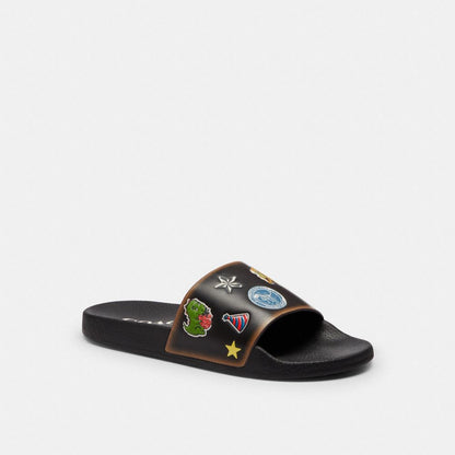 Disney X Coach Udele Sport Slide With Sticker Print