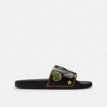 Disney X Coach Udele Sport Slide With Sticker Print