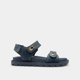 Brynn Sandal In Loved Denim