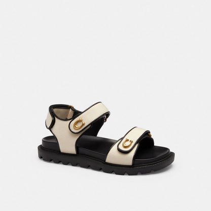 Brynn Sandal In Crystal Signature Denim