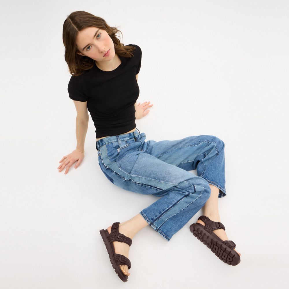 Brynn Raffia Sandal