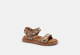 Brynn Sandal In Crystal Signature Jacquard