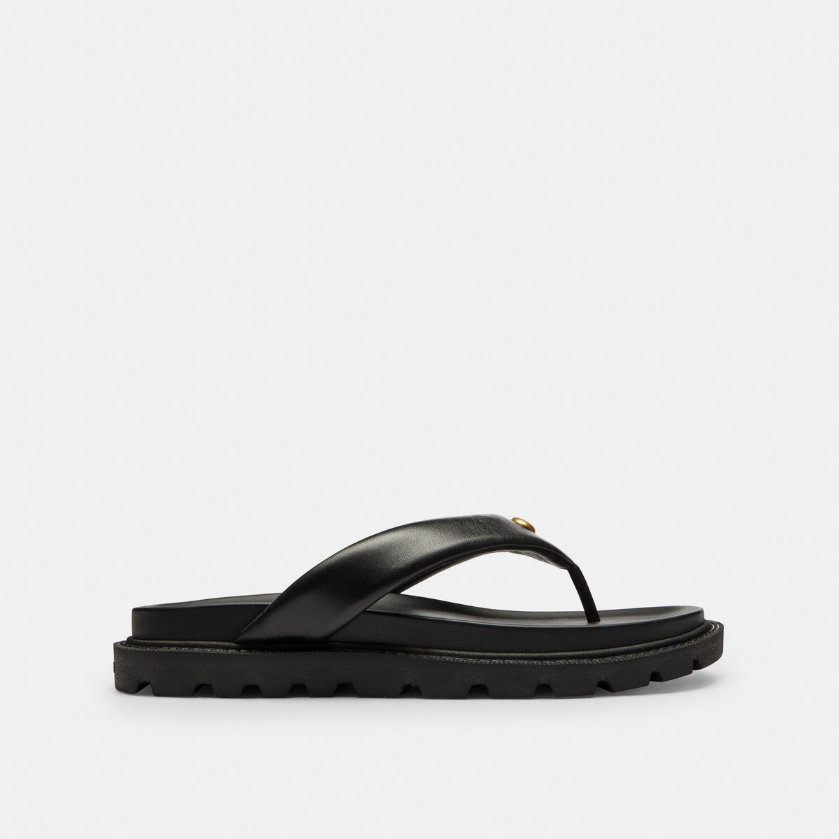 Brynn Thong Sandal In Loved Denim