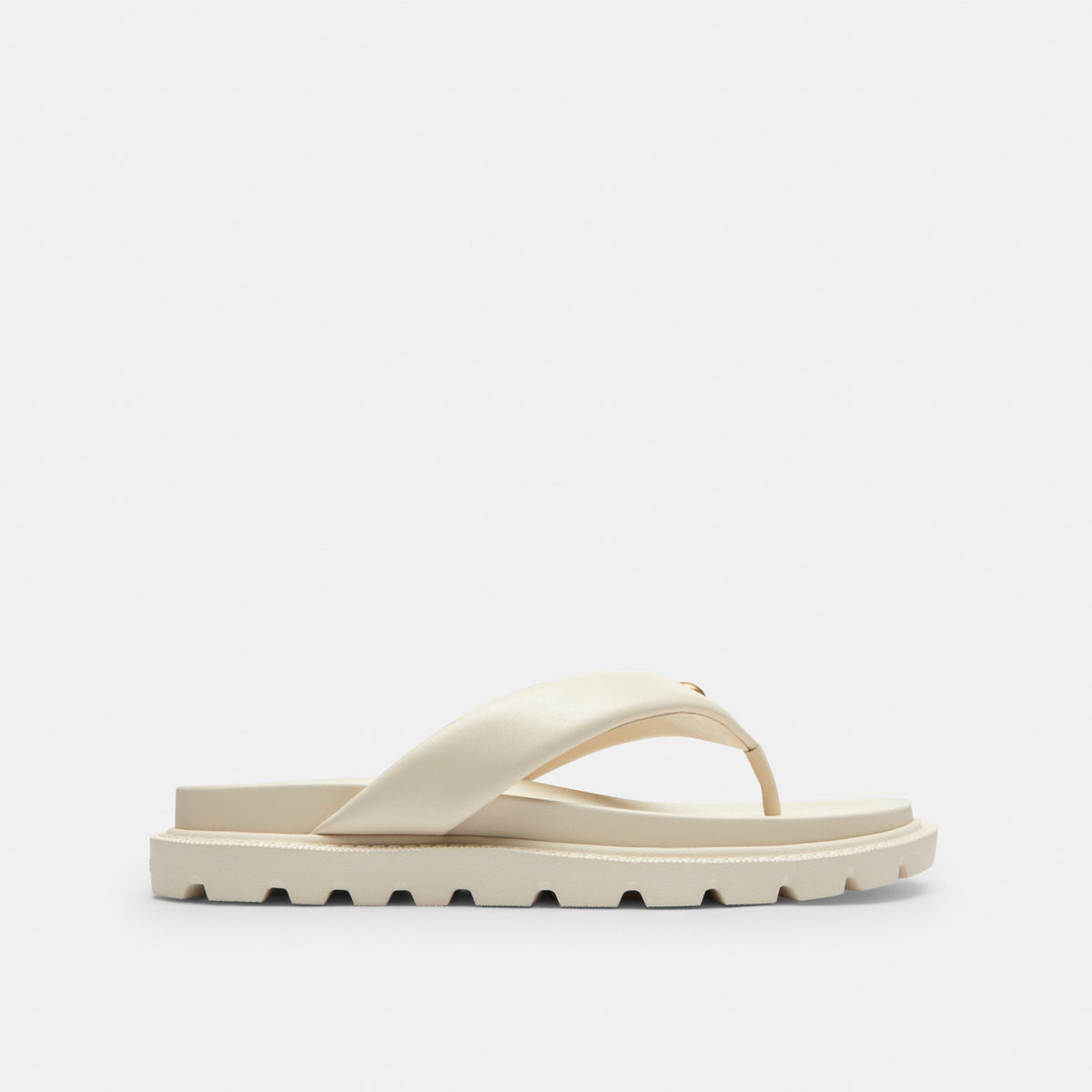 Brynn Thong Sandal In Loved Denim