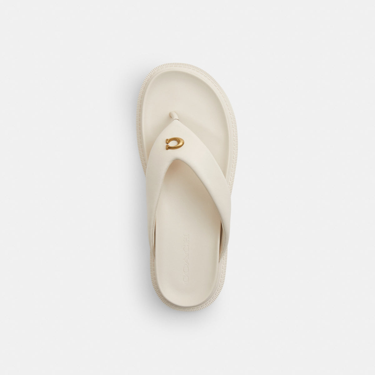 Brynn Thong Sandal In Loved Denim