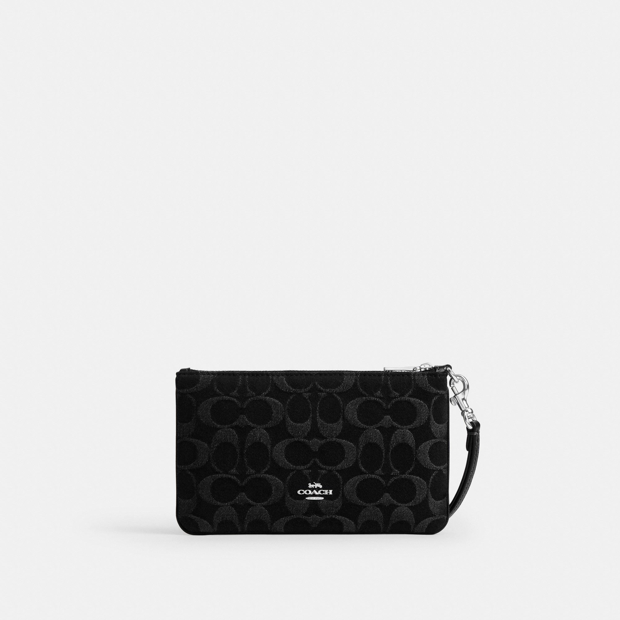 Ashton Wristlet In Signature Denim