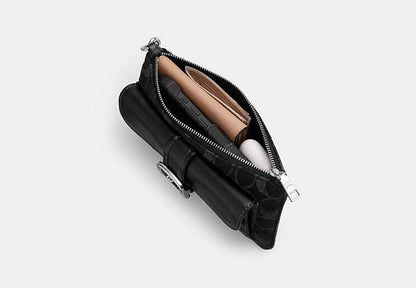 Ashton Wristlet In Signature Denim