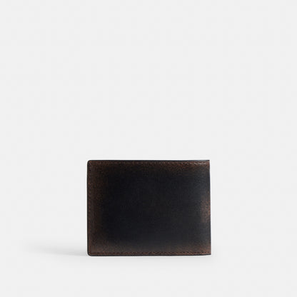 Slim Billfold Wallet In Loved Leather
