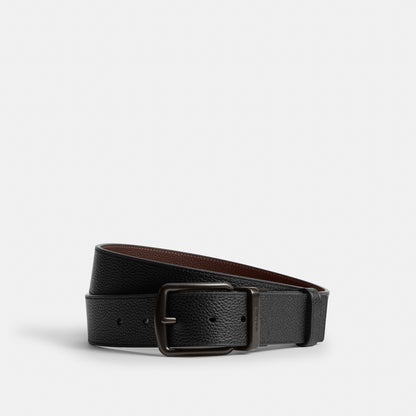 Boxed Plaque And Harness Buckle Cut-To-Size Reversible Belt, 38 Mm