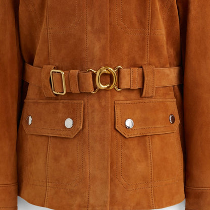 Restored Suede Belted Heritage Jacket