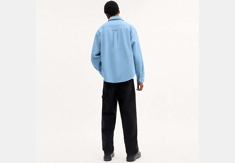 Long Sleeve Canvas Shirt In Organic Cotton
