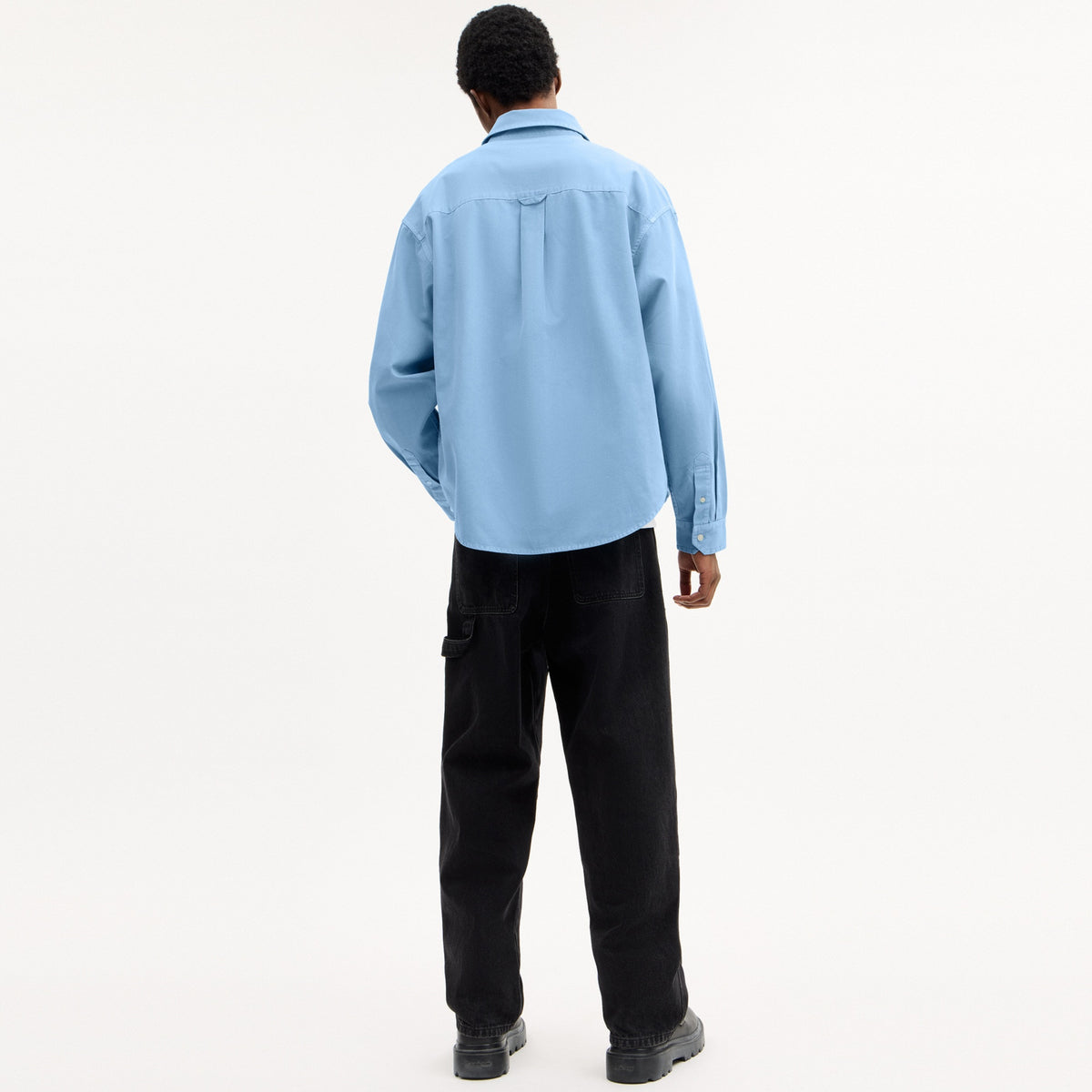 Long Sleeve Canvas Shirt In Organic Cotton