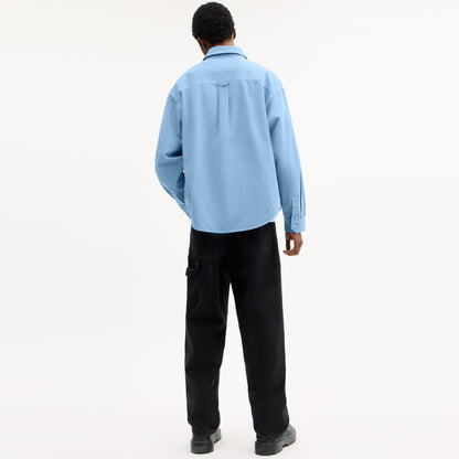 Long Sleeve Canvas Shirt In Organic Cotton