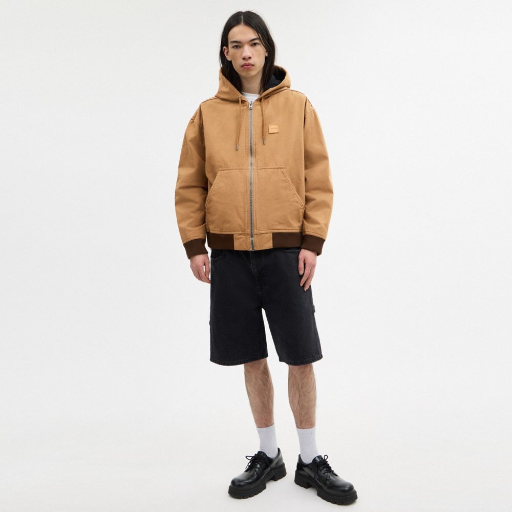 Canvas Zip Hoodie