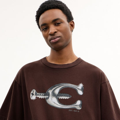 Hardware Relaxed T-Shirt In Organic Cotton