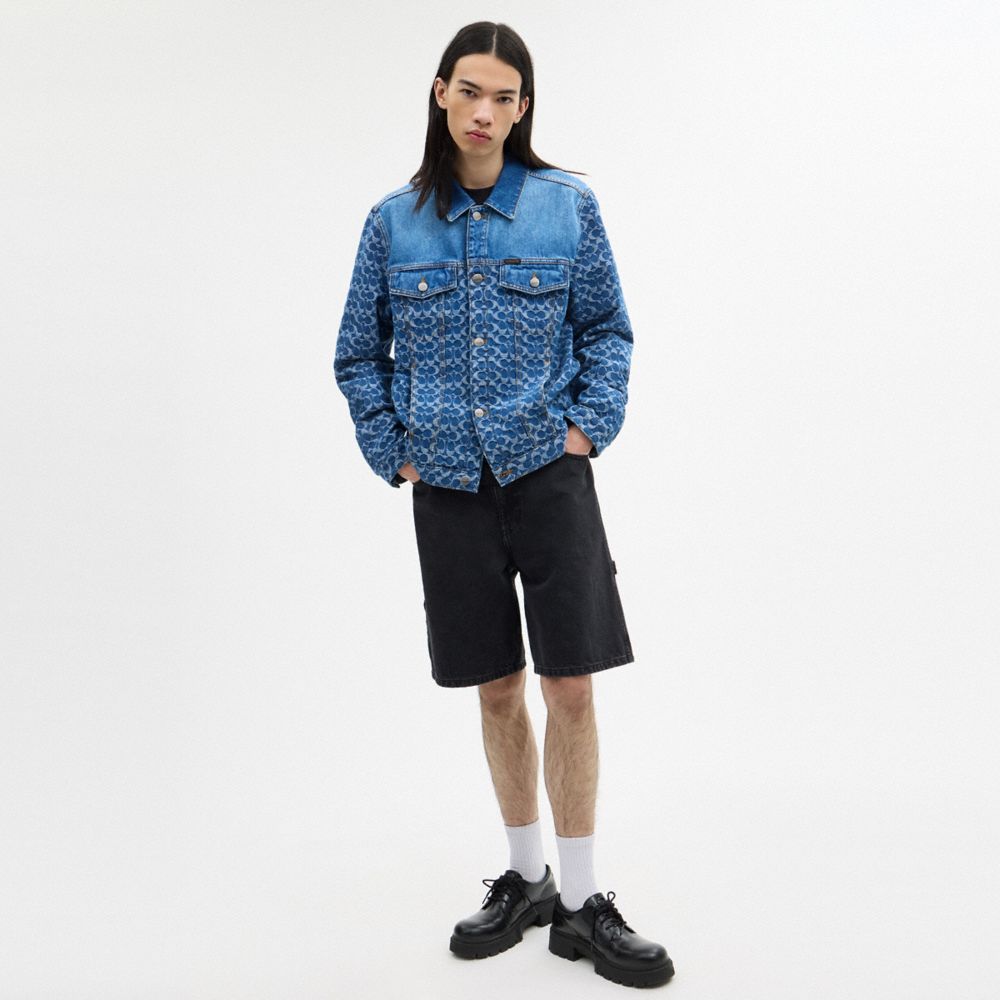 Signature Trucker Jacket In Organic Cotton