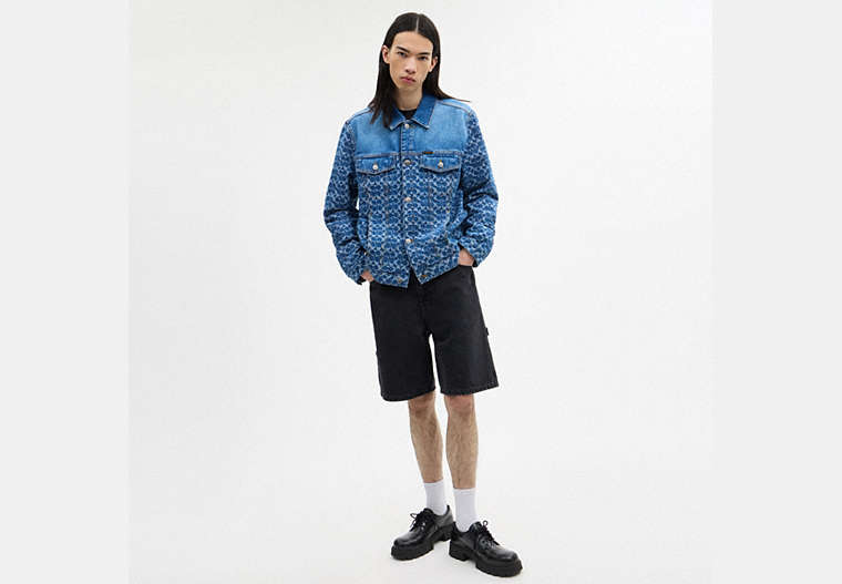 Signature Trucker Jacket In Organic Cotton
