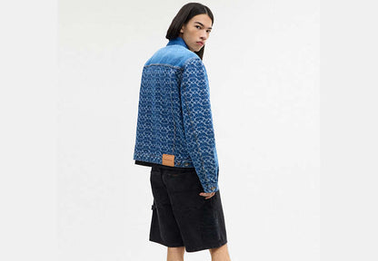 Signature Trucker Jacket In Organic Cotton