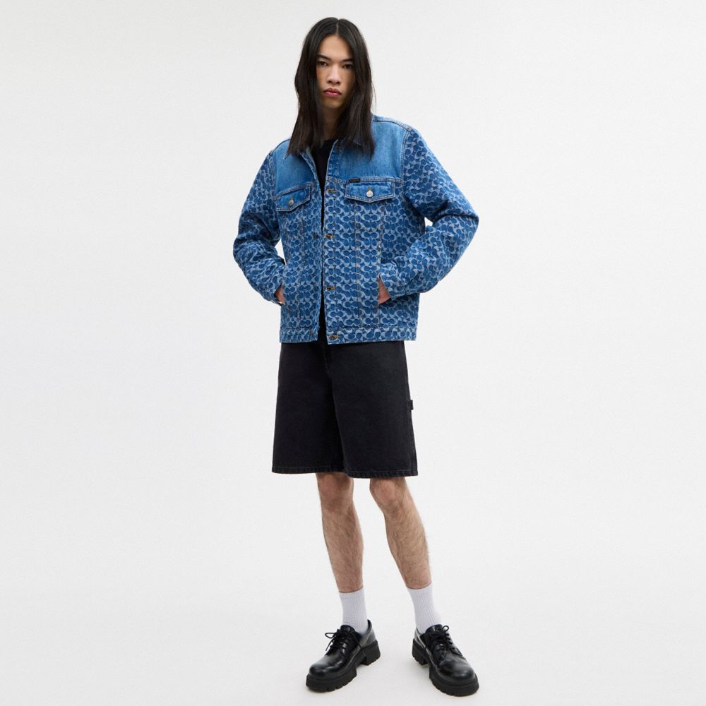 Signature Trucker Jacket In Organic Cotton