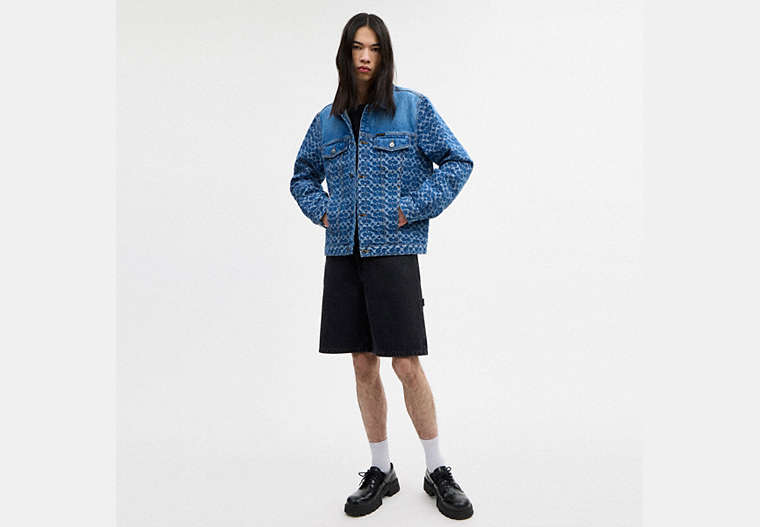Signature Trucker Jacket In Organic Cotton