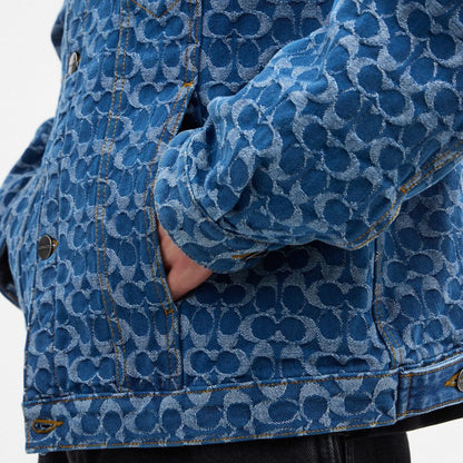 Signature Trucker Jacket In Organic Cotton